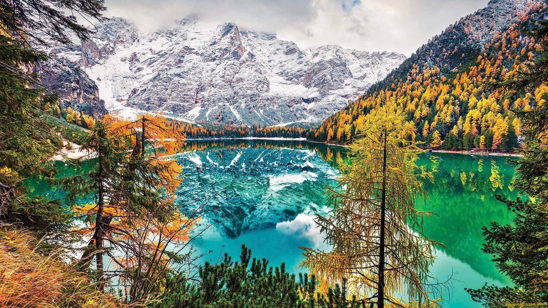 braies lake, italy, , , , braies, lake